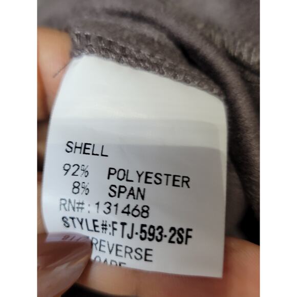 Fate Faux Suede Dress Womens Medium Taupe Polyester Blend Short Sleeve - Picture 9 of 12